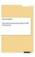 Tacit and theoretical knowledge in skill development: (English)
