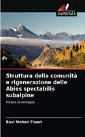 Struttura della comunità e rigenerazione delle Abies spectabilis subalpine