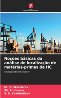 Noções básicas da análise de localização de matérias-primas de HC