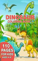 Dinosaur Coloring Book for Kids Ages 4-8