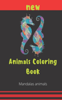 Animals Coloring Book Mandalas Animals
