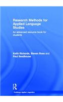 Research Methods for Applied Language Studies