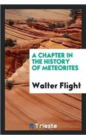 Chapter in the History of Meteorites