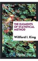 The Elements of Statistical Method