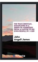 The True Christian: Exemplified in a Series of Addresses from a Pastor to His Own People. ...