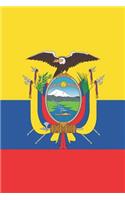 Ecuador Flag Notebook - Ecuadorian Flag Book - Ecuador Travel Journal
