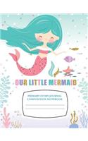 Our Little Mermaid Primary Story Journal Composition Notebook