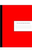 Half Lined & Half Graph Paper Notebook