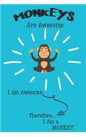 Monkeys Are Awesome I Am Awesome Therefore I Am a Monkey