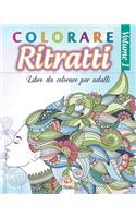 Colorare Ritratti 1: Libro da colorare per adulti (Mandala) - Anti-stress - volume 1