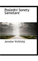 Posledni Sonety Samotare