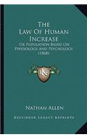 Law Of Human Increase