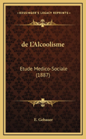 de L'Alcoolisme