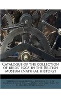 Catalogue of the Collection of Birds' Eggs in the British Museum (Natural History)