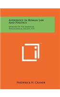 Astrology In Roman Law And Politics