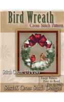 Bird Wreath Cross Stitch Pattern