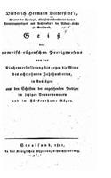 Geist der pomrisch-rügenschen Predigtwesens: (German)