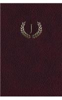Monogram "J" Journal: 365 page Journal Diary Notebook
