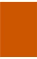 Journal Burnt Orange Color Simple Plain Orange