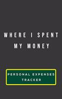 Where i spent my money personal expenses tracker