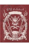 RPG Notebook: Mixed paper: Hexagon, Dot Graph, Dot Paper, Pitman - For role playing gamers: Notes, tracking, mapping, terrain plans - Vintage Red Leather cover de(1 RPG)
