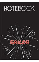SAILOR Notebook, Simple Design: Notebook /Journal Gift, Simple Cover Design,100 pages, 6x9, Soft cover, Mate Finish