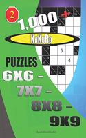 1000 + Kakuro puzzles 6x6 - 7x7 - 8x8 - 9x9