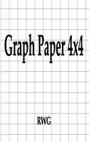 Graph Paper 4x4: 50 Pages 8.5" X 11"