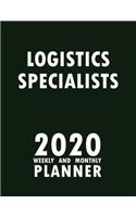 Logistics Specialists 2020 Weekly and Monthly Planner