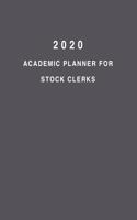 2020 Academic Planner For Stock Clerks