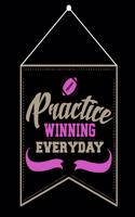 Practice Winning Everyday: Football Coach Binder - 2019-2020 Youth Coaching Notebook, Blank Field Pages, Calendar, Game Statistics, Roster - Football Coach Gifts