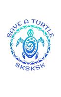 SKSKSK Save A Turtle: And I oop 5x5 Graph Paper Notebook With .20" x .20" Squares For Work, Home Or School. 7.5 x 9.25 Notepad Journal For Math, Science, Design Projects,