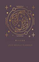 Pisces 2020 Weekly Planner (Burgundy)