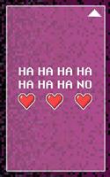 Ha Ha Ha Ha Ha Ha Ha No: All Purpose 6x9 Blank Lined Notebook Journal Way Better Than A Card Trendy Unique Gift Black and Pink Pixels 8Bit