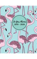 Ten Year Planner 2019 - 2028 Pinkflamingo