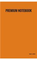 Premium Notebook - Bullet / Dotted: Orange, Classic Notebook Bullet Journal, 102 Pages, to Write In, 5.25 X 8 (Professional Binding)