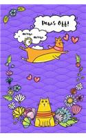 Bullet Journal Notebook for Cat Lovers Funny Flying Cartoon Cat 2: 162 Numbered Pages with 150 Dot Grid Pages, 6 Index Pages and 2 Key Pages for Journaling, Writing, Planning and Doodling, for Women, Men, Kids, 160 