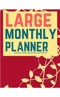 Ambiguus Large Monthly Planner: Wide space Personal Planner/At a glance large Planner/Day Planner and Organizer/ Personal Organizer and Planner