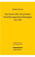 Das Gesetz uber die privaten Versicherungsunternehmungen von 1901: Eine Traditionsbestimmte Synthese Aus Versichertenschutz Und Regulierter Wettbewerbsfreiheit ALS Ausdruck Eines Gewandelten Staatlichen Aufgabenvers