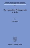 Das Richterliche Prufungsrecht in Berlin