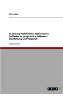 eLearning-Plattformen. Open Source Software vs. proprietäre Software