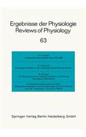 Ergebnisse Der Physiologie / Reviews of Physiology