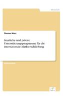 Staatliche und private Unterstützungsprogramme für die internationale Markterschließung