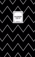 Kalender 2019 A4 Hardcover, Layout Vertikal, Buchkalender Mit Minimalistischem Cover, Januar Bis Dezember 2019