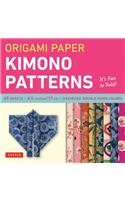 Origami Paper - Kimono Patterns - Small 6 3/4