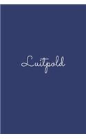 Luitpold: notebook with the name on the cover, elegant, discreet, official notebook for notes, dot grid notebook,