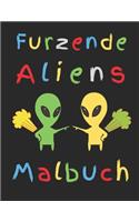 Furzende Aliens Malbuch