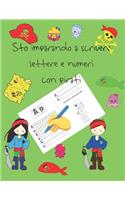 Sto imparando a scrivere lettere e numeri con pirati