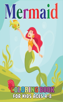 Mermaid Coloring Book for Kids Ages 4-8