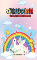 UNICORN COLORING bOOK FOR KIDS AGES 4-8: 24 Pages unicorn Coloring Book for kids to Begin Drawing